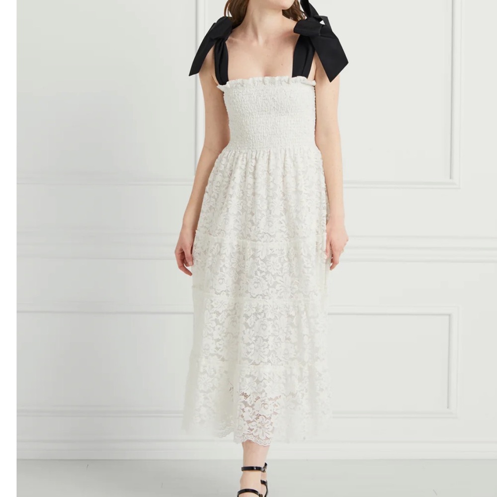 White Lace Maxi Dress